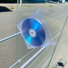 Z1530　CDラック　ガラス製　8段　収納家具　ラック　送料A　札幌　倉庫型リサイクルれお東区本町店の画像
