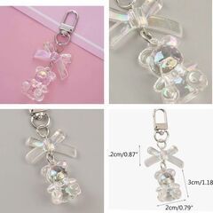 クマ/クリアキーホルダー（新品）の画像