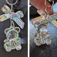 クマ/クリアキーホルダー（新品）の画像