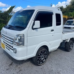 (売れました)☆SUZUKI  スーパーキャリイ☆車検付き☆4WD、MT☆ヨシムラマフラー☆純正戻し65万☆の画像