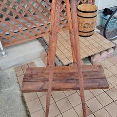 DIY アイアン　脚立　ビンテージ　ガーデニング　インテリアの画像