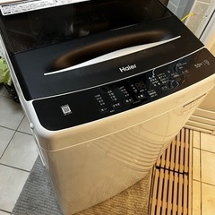 2020★美品 中古★AQUA 5kg 洗濯機【AQW-S50HBK】 ☆中古￥10,800！AQUA 5.0kg洗濯機 家電 2020年製 AQW-S50HBK型 幅53