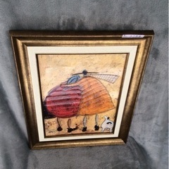 【値下げしました】サムトフトサムトフト 絵画　ハグしょう額サイズ 横32ｃｍ×縦39ｃｍ（約）no2149の画像