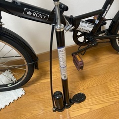  ロキシー走行距離少ない室内保管、折り畳み自転車20インチ6段変速ギア、空気入れあげますの画像