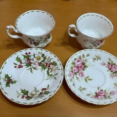 【取引相手決定】コーヒーカップソーサー2個セット