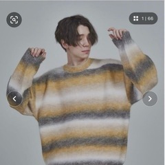 グラデーションニット オーバーサイズ 