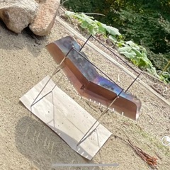 値下げ中　焚き火セット　シート＆たきつけ付けますの画像