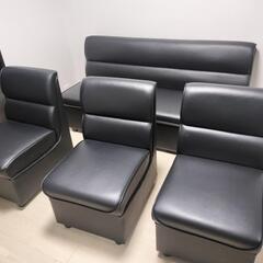 お取り置き中★ほぼ新品★ラウンジ・キャバクラ・カラオケ・スナック・バー 業務用ソファ椅子　黒