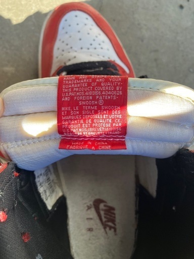 Nike Air Jordan 1 赤/白 94年復刻　26cm