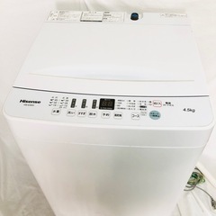 Hisense 4.5㎏ 洗濯機 HW-E4503 2020年製の画像