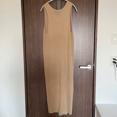【todayful】ニットエプロンドレス　美品の画像