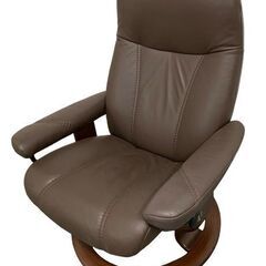 EKORNES/エコーネス ストレスレスチェア ノルウェー リクライニング 本革 ソファ ブラウン 中古家具 店頭引取歓迎 R8702