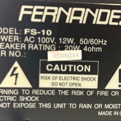 アンプ　ギターアンプ　FERNANDES　フェルナンデス　FS-10　オーディオ　リサイクルショップ札幌　買取本舗　西野店の画像