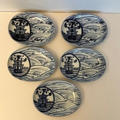 有田焼しん窯青花　オーバル型小皿