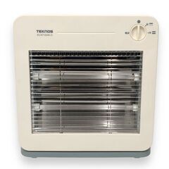 24Y614 ジ3 TEKNOS テクノス 電気ストーブ ES-K710(W)-S 800W 中古品の画像