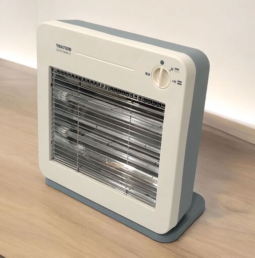 24Y614 ジ3 TEKNOS テクノス 電気ストーブ ES-K710(W)-S 800W 中古品