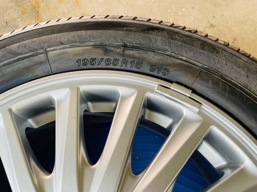 【中古】195/65R 15インチ　トヨタ純正ホイール付き