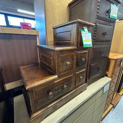 【ジ251】階段タンス アンティーク家具(ma)
