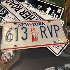 ニューヨーク 613 RVP ブリキ看板 ブリキ ナンバープレー...