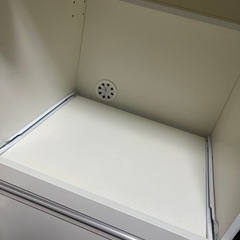 【売約済】ニトリ キッチン 収納棚  レンジ台 ホワイト  交渉 歓迎の画像