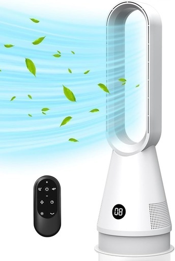 羽なし扇風機✨温風 冷風【2024新・空気浄化HEPAフィルター付き・冷暖両用】