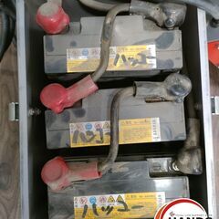 【ジャンク品】新ダイワ バッテリー溶接機 SBW140L-MF　通電確認済み　※おそらくバッテリー上がりのため溶接未確認の画像