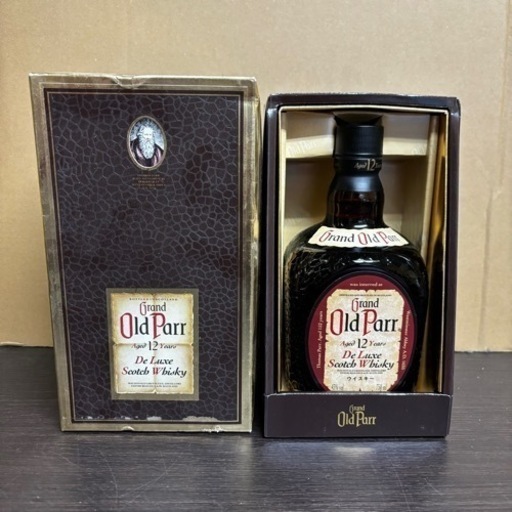 s0912614 未開封 Grand Old Parr グランドオールドパー 12年 スコッチ ウイスキー 750ml 箱付き お酒 古酒 古ラベル 酒 外国酒 中古品