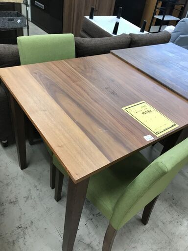 ダイニングテーブルセット　ブラウン ダイニングテーブル3点セット ダイニング イス2脚 北欧 おしゃれ クリーニング済 堺市 石津【ジャングルジャングルサカイ石津店