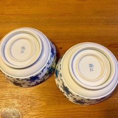 有田焼　鶴松作　中鉢　煮物鉢　２つセットの画像