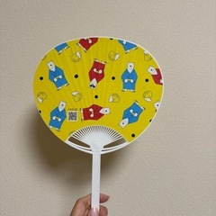 ミニうちわ イエローの画像