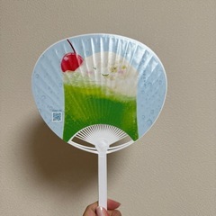ミニうちわ クリームソーダの画像