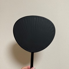 ミニうちわ ブラック