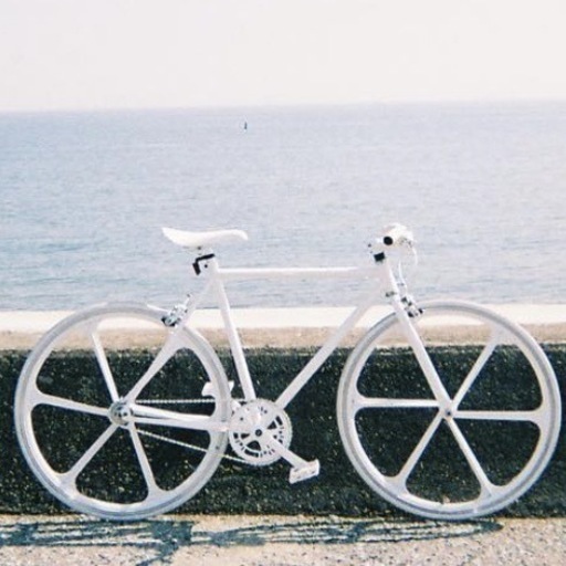 ピストバイク（オールホワイト）