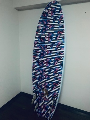 サーフボード カバー付き ソフト 6.6F ミドル waxバケツ付き