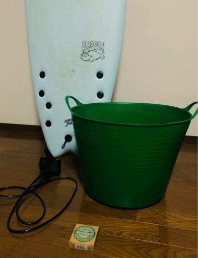 サーフボード カバー付き ソフト 6.6F ミドル waxバケツ付き