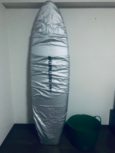 サーフボード カバー付き ソフト 6.6F ミドル waxバケツ付き