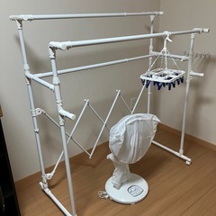 大型室内物干し　BH02  組み立て済み 