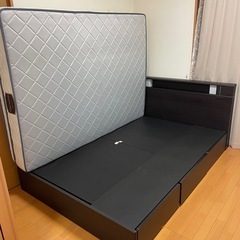 東京インテリア　ダブルベッド　フレームのみ