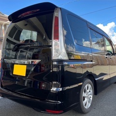 フリップダウンモニター付き月々1.1万円〜分割払い可❗️車検2年付き！大人気☆日産 セレナ ハイウェイスター☆8人乗り☆SDナビ☆走行中DVD見れます☆ETC☆バックカメラ☆ドラレコ付きのフル装備☆両側電動スライドドア☆クルーズコントロール搭載☆ウィンカーミラー☆フル装備☆車内広々三列シート‼️の画像