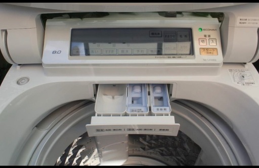 PANASONIC NA-JFA806-W 全自動洗濯機 Jconceptクリスタルホワイト [洗濯8.0kg 上開き] 2019年製