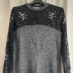 ZARA ニット S レースの画像