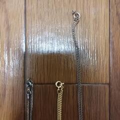 【新品未使用】ネックレス　3本　ペンダントトップ2個　セットの画像