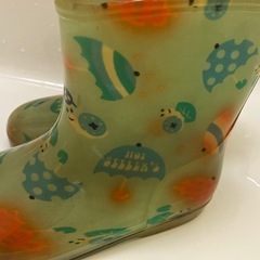 子ども用長靴17センチ　傘の画像