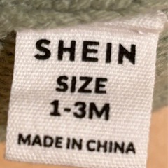 ベビーロンパース　ニット　帽子付きの画像