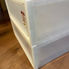 無印良品　2個セット　衣装ケース　クローゼットケース　引出式　小の画像