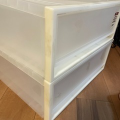 無印良品　2個セット　衣装ケース　クローゼットケース　引出式　小の画像