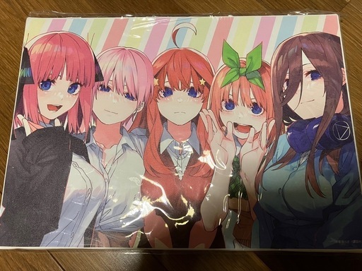 五等分の花嫁　キャンバスボード　少年マガジン応募者全員プレゼント企画