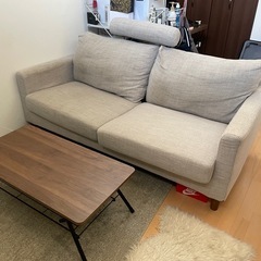 【本日21時まで！！】3人がけソファー+ローテーブルセット