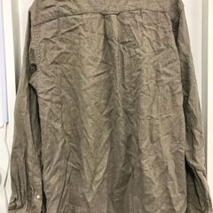 GLOBAL WORK Soft Touch Flannel 長袖 ノーカラー  ベージュ L メンズの画像