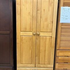 【411-005】洋服タンス/薄茶